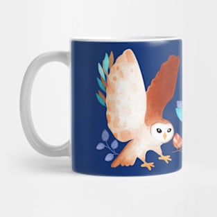 Barn Owls In Flight Mug